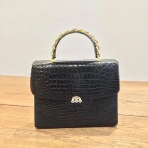 ODEJI CHIEN66 様用　EF0416-6-2 Olop-Milano XXL Early 2000's Stunning GREEN CROCODILE Belly Skin BIRKIN